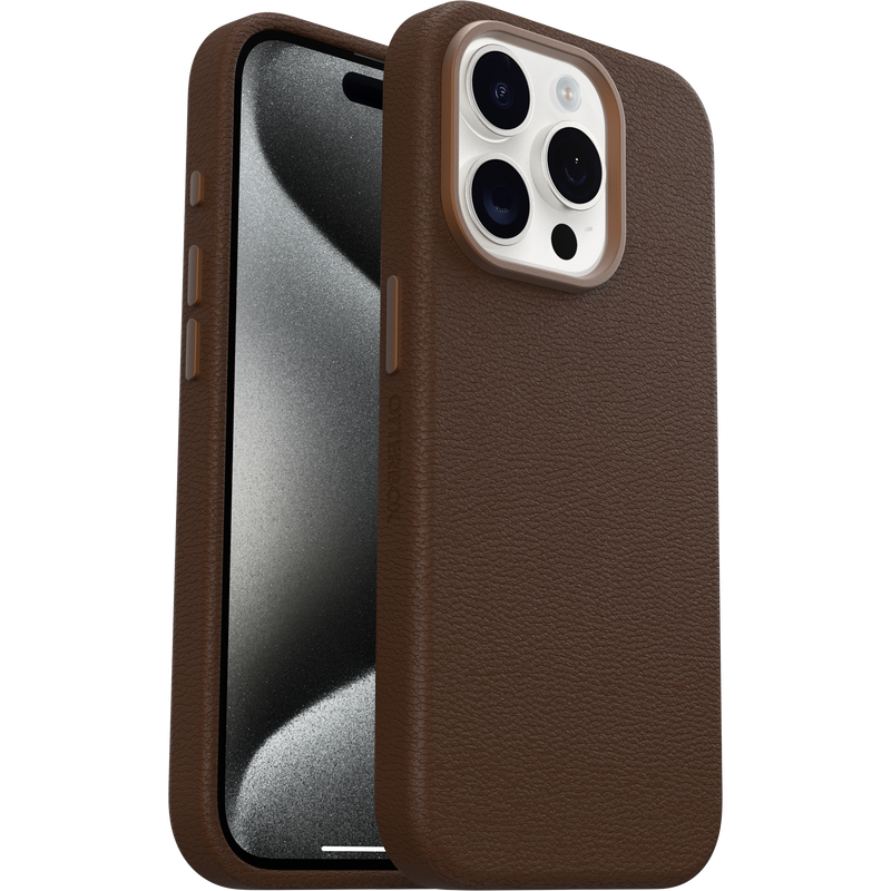 product image 1 - iPhone 15 Pro Hoesje Symmetry Series Cactus Leather voor MagSafe