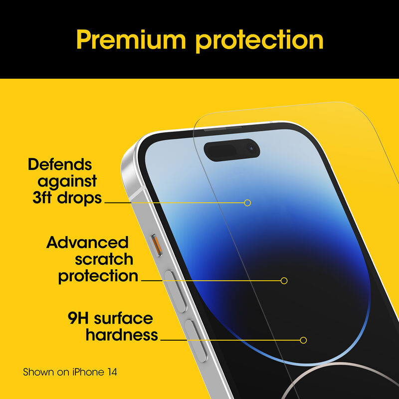 product image 4 - iPhone 15 Screenprotector Premium Glass Antimicrobiële