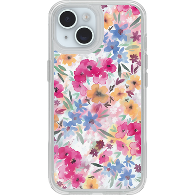 iPhone 16e/15/14/13 Hoesje | Symmetry Series Clear voor MagSafe Confetti of Blossoms