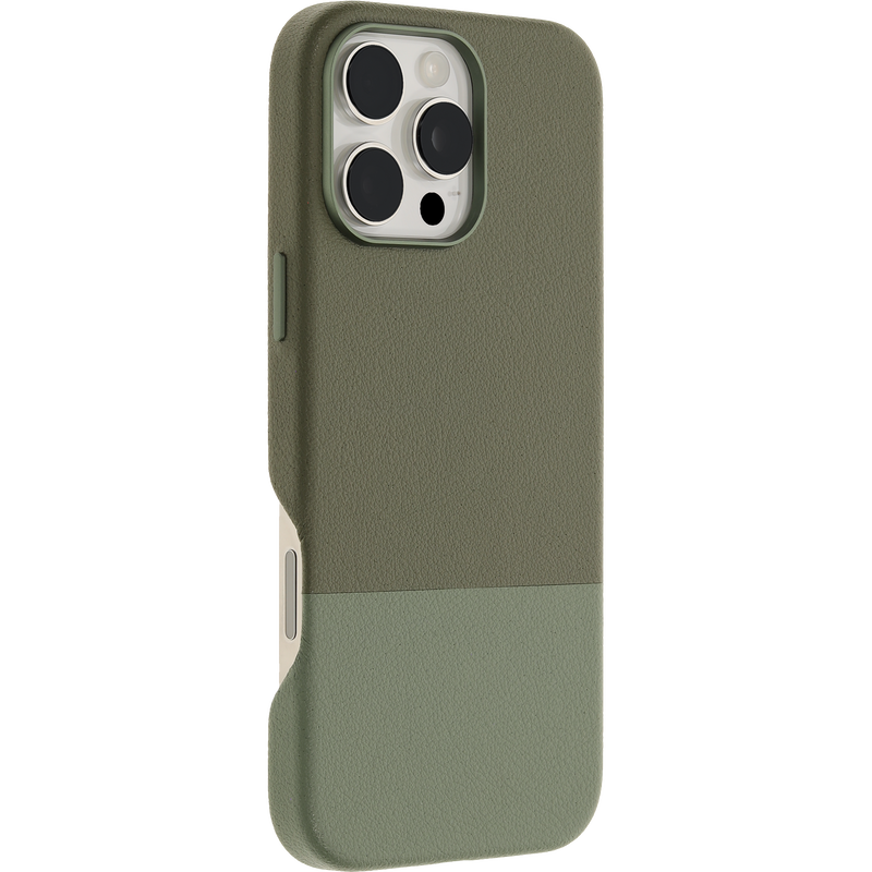 product image 3 - iPhone 16 Pro Max Hoesje Statement Series Cactus Leather voor MagSafe
