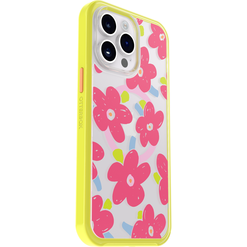 product image 3 - iPhone 14 Pro Max Hoesje Symmetry Series Clear voor MagSafe Fluttering Flora