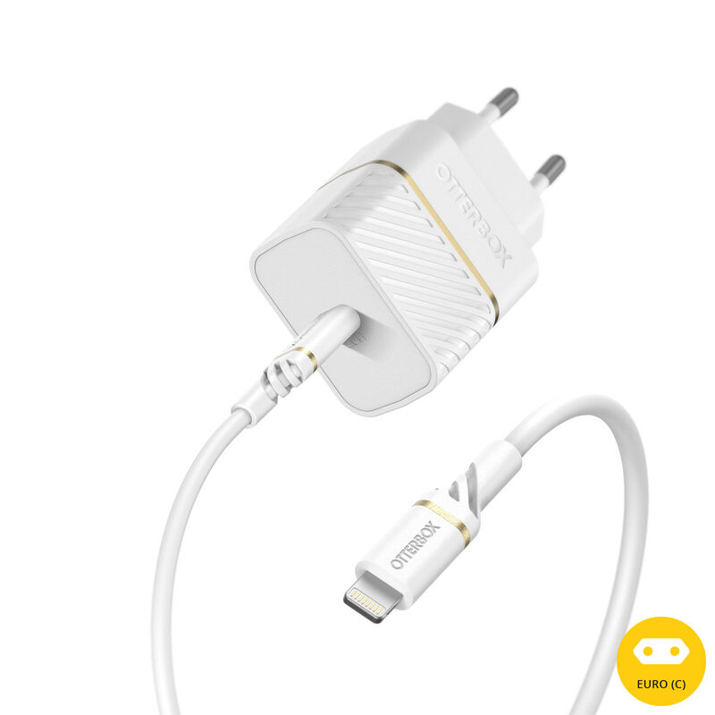 product image 1 - Lightning naar USB-C 20W:  Wandlader + Kabel Fast Charge | Superieure Kit