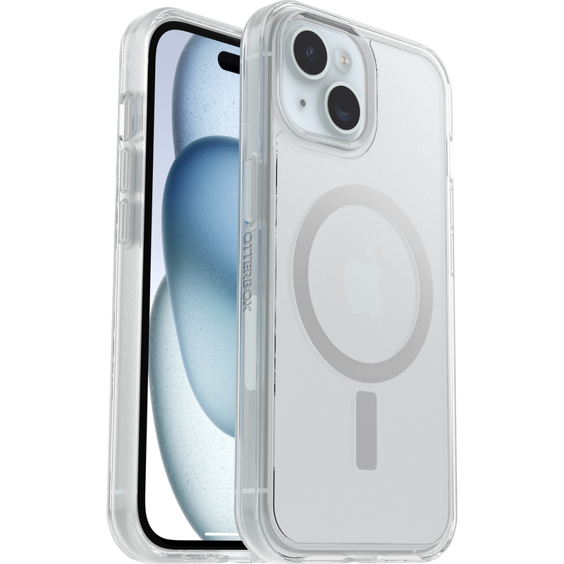 product image 1 - iPhone 16e en iPhone 15/14/13 Hoesje Symmetry Series Clear voor MagSafe