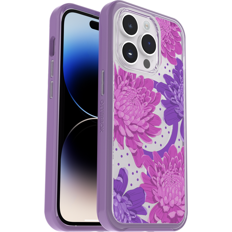 product image 1 - iPhone 14 Pro Case Symmetry Series Clear for MagSafe Fluttering Flora