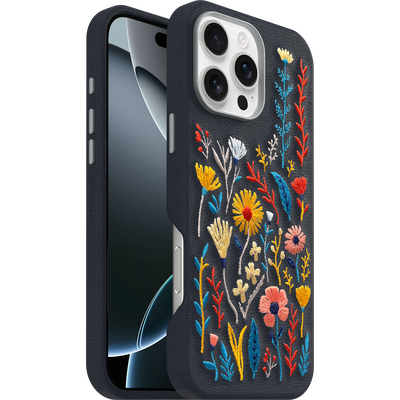 iPhone 16 Pro Max Hoesje | Symmetry Series Cactus Leather Embroidery