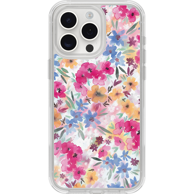 iPhone 15 Pro Max Hoesje | Symmetry Series Clear voor MagSafe Confetti of Blossoms