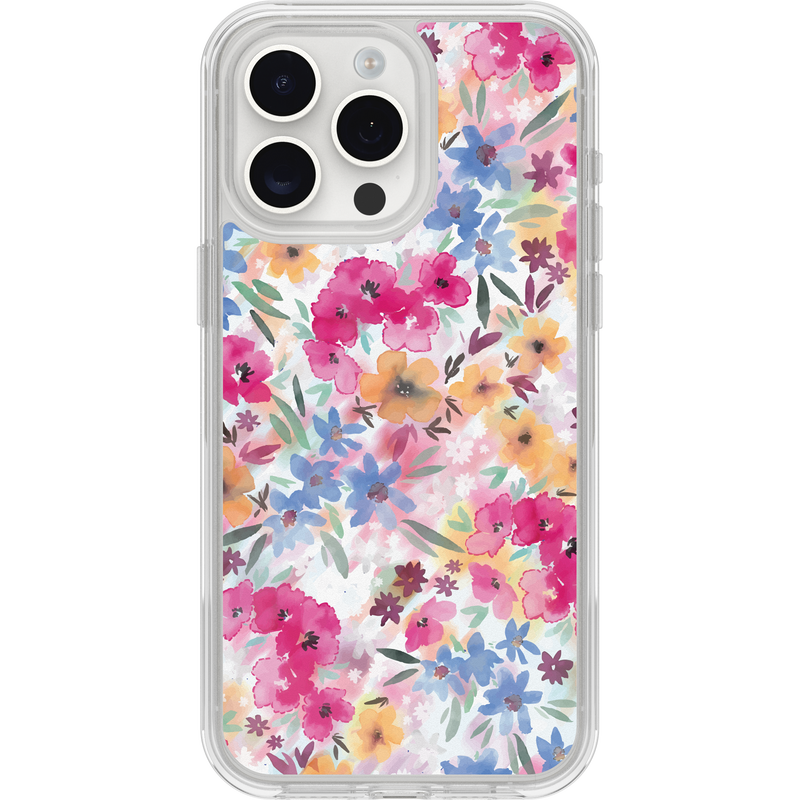 product image 1 - iPhone 15 Pro Max Hoesje Symmetry Series Clear voor MagSafe Confetti of Blossoms