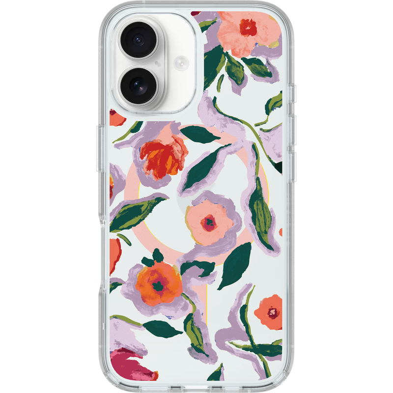 product image 1 - iPhone 16 Case Symmetry Series Clear for MagSafe Confetti of Blossoms