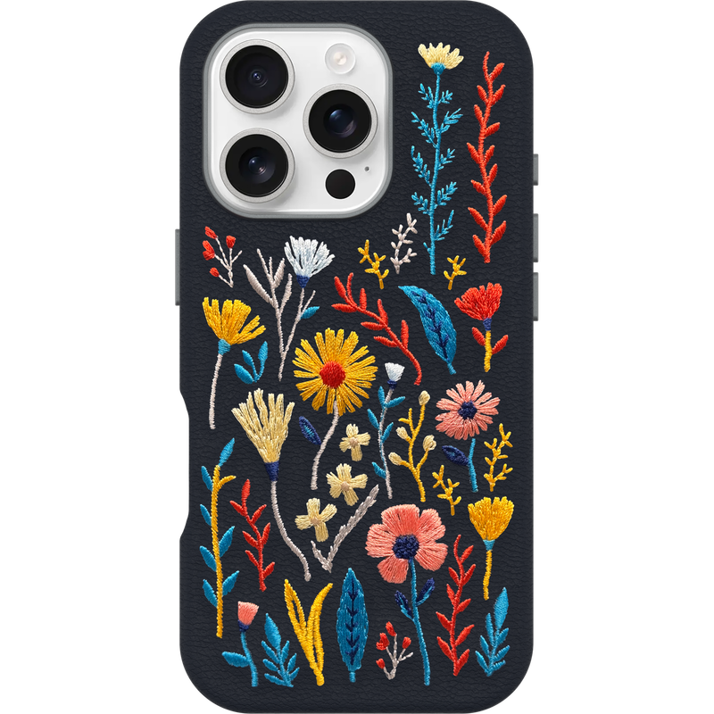 product image 2 - Coque iPhone 16 Pro Symmetry Series Cactus Leather Embroidery
