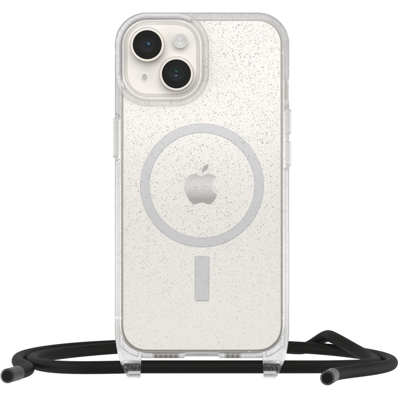 product image 1 - iPhone 16e en iPhone 14 Hoesje met Koord React Series Necklace MagSafe