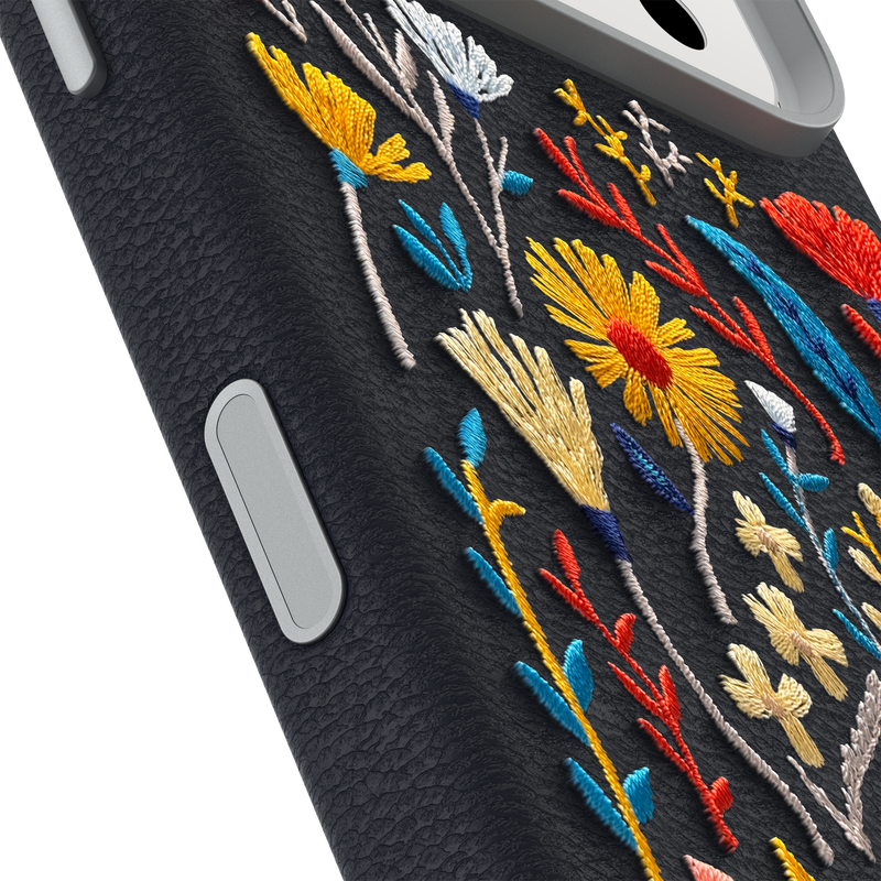product image 3 - iPhone 17 Pro Hoesje Symmetry Series Cactus Leather Embroidery