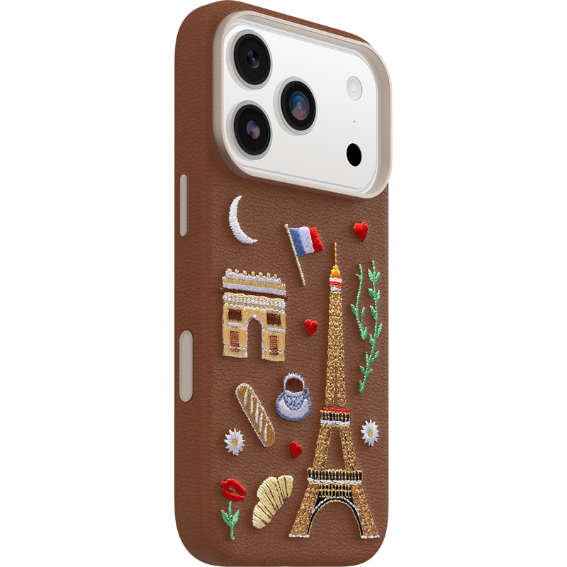 product image 2 - iPhone 17 Pro Hoesje Symmetry Series Cactus Leather Embroidery
