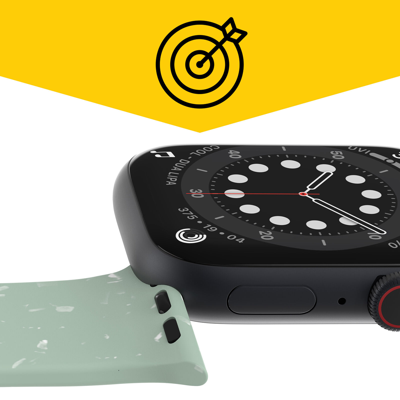 Green Apple Watch wristband that leaves less for the landfill