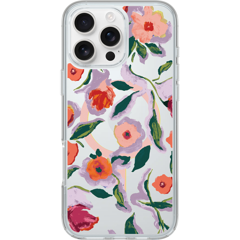 product image 1 - Coque iPhone 16 Pro Max Symmetry Series Clear pour MagSafe Confetti of Blossoms