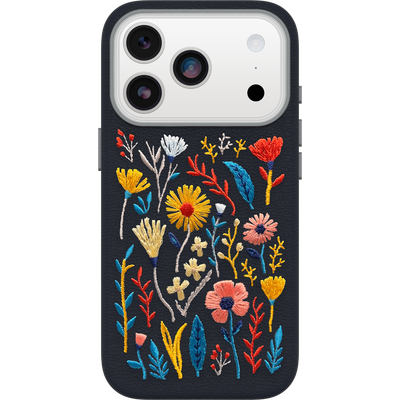 iPhone 17 Pro Hoesje | Symmetry Series Cactus Leather Embroidery