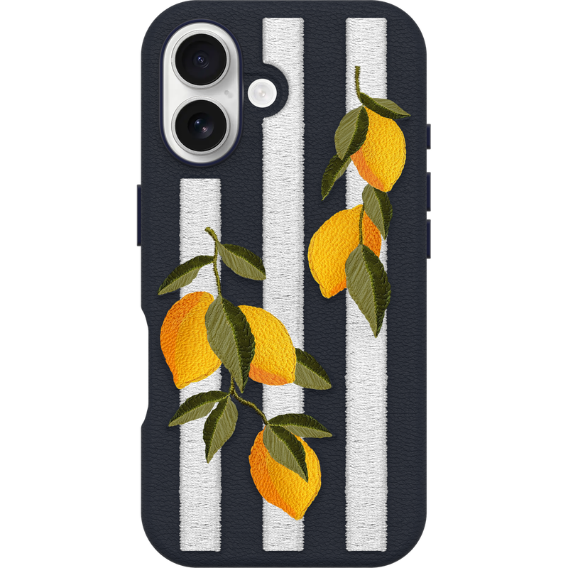 product image 2 - iPhone 16 Hoesje Symmetry Series Cactus Leather Embroidery