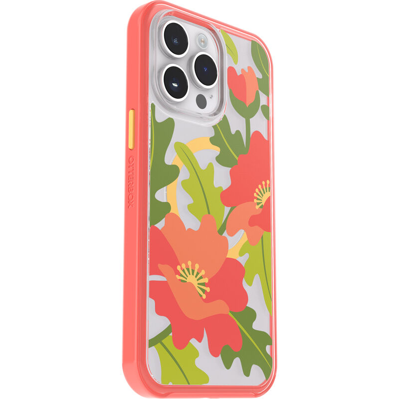 product image 3 - iPhone 14 Pro Max Hoesje Symmetry Series Clear voor MagSafe Fluttering Flora