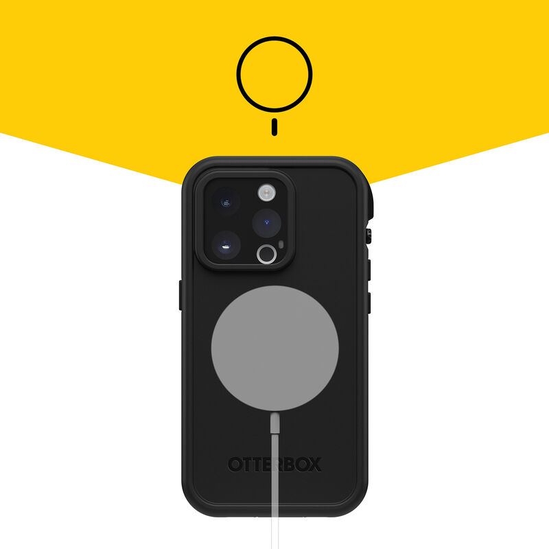 product image 2 - Coque iPhone 14 Pro Étanche à l’eau OtterBox Frē Series pour MagSafe