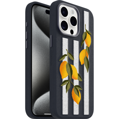 iPhone 15 Pro Max Symmetry Series Cactus Leather Embroidery Case