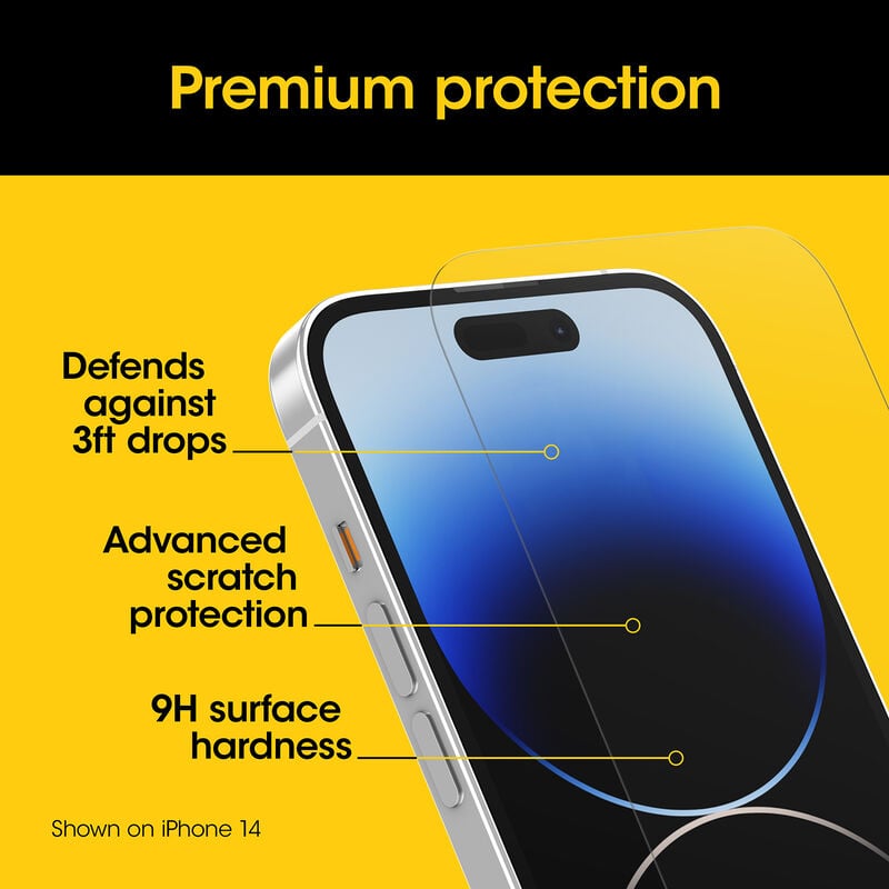 product image 4 - iPhone 15 Pro Screen Protector Premium Glass Antimicrobial